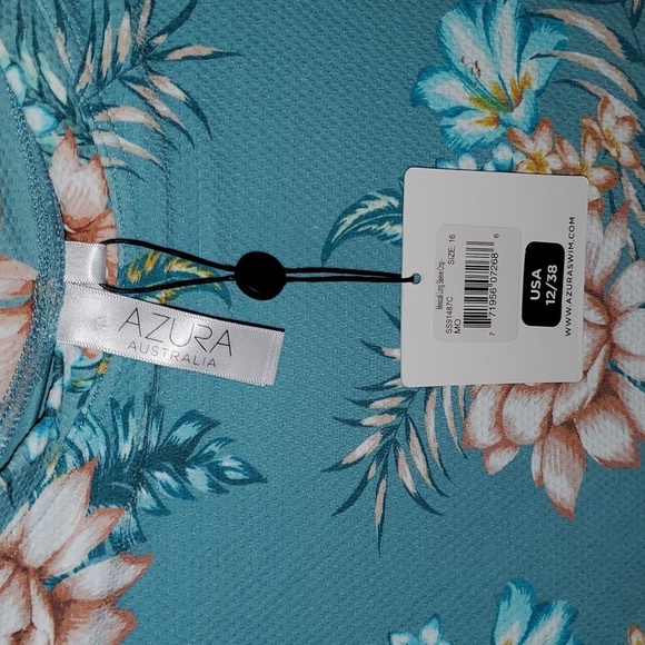 Azura Australia Mexicali Long Sleeve Crop Swim Top Size US 12 - Picture 3 of 8